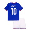 Conjunto (Camiseta+Pantalón Corto) Francia Mbappé 10 Primera Equipación Euro 2024 - Niño